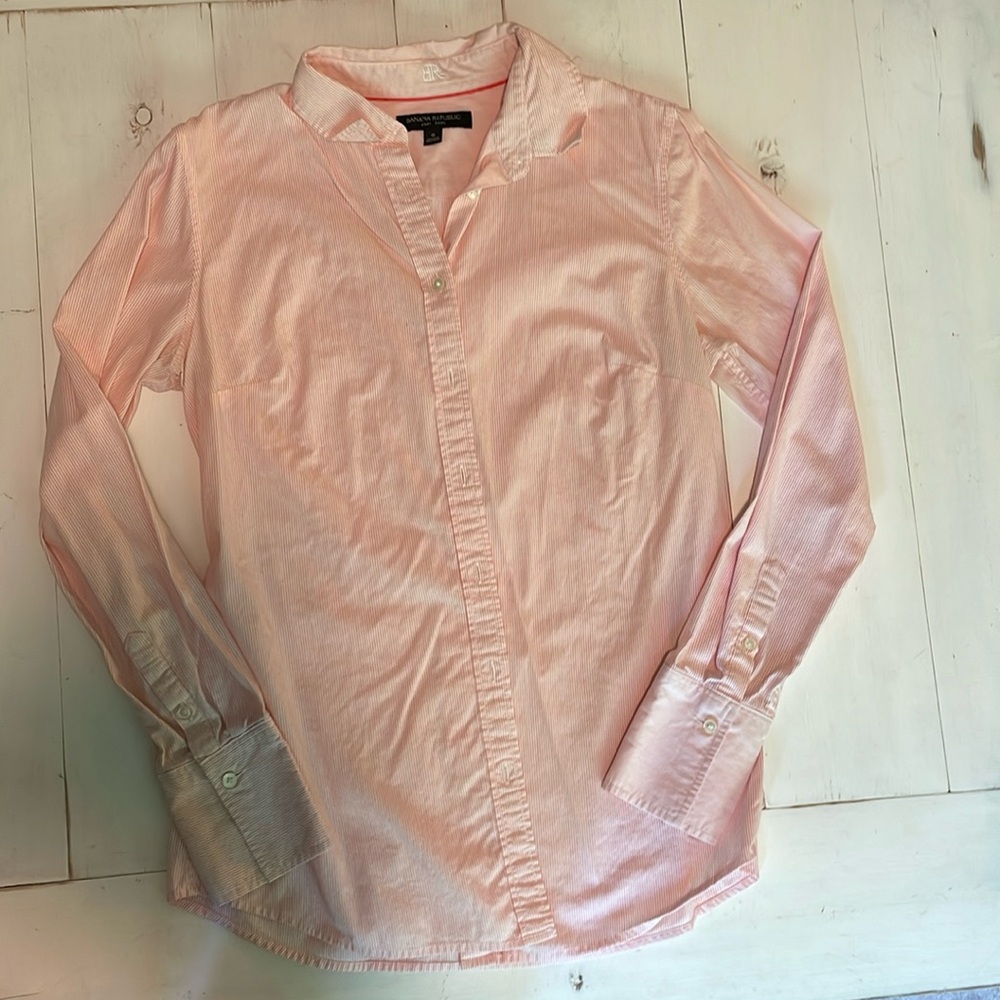 Banana Republic Riley Button Down. Very flattering cut